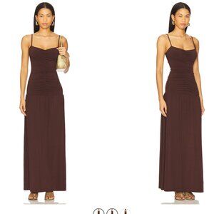 WeWoreWhat Ruched Front Scoop Maxi Dress